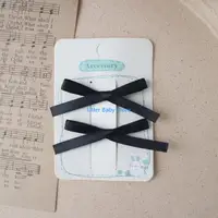 N80C 1 Pair Hair Tie French Hair Scrunchies Barrettes for Women Girls Headdress