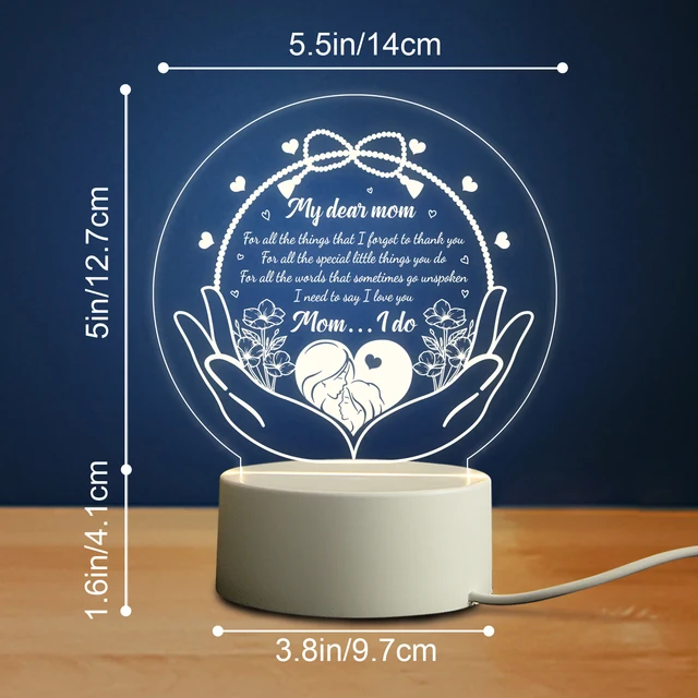 Gifts For Mom Engraved Night Light Mothers Day Gifts From - Temu United  Arab Emirates