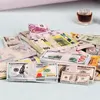 Miniature Items 5 Bundle Mini Dolls Money Banknotes Dollars Euro Korean Won Model Toys For Barbie Ob11 1/6 Dollhouse Accessories 6