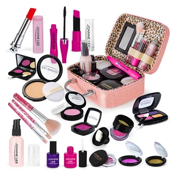 Kids Makeup Toys for Girls Simulation Cosmetics Set Toy Children's Makeup Bag Kit Girl Make Up Children Pretend Play House Toys