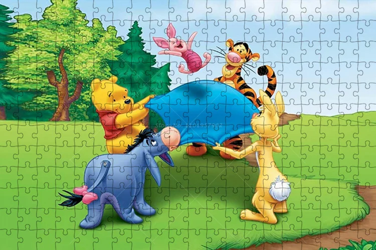 Many Adventures Of Winnie The Pooh Diamond Art Painting Kits Disney Cartoon  Tiger Eeyore Kanga Friends