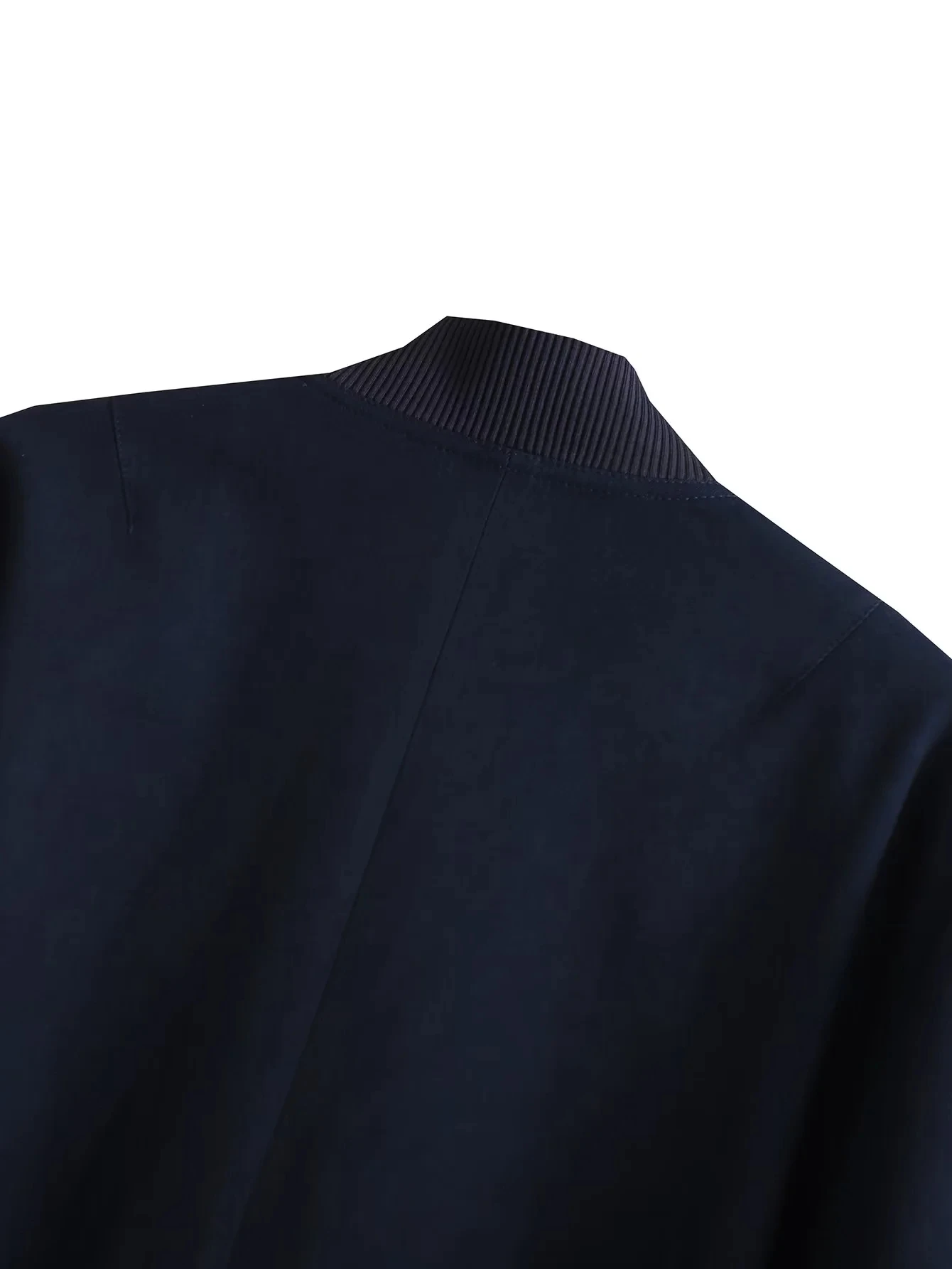 Women's Bomber Jackets Coat Crop Outwear Armygreen Long Sleeve Coat With Pocket Solid azatrafins Woman Jacket Navy Blue Jackets