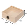 Wooden Storage Box Jewelry Display Case Square Dustproof with Glass Cover Decorative Jewelry Organizer Candy Display Box 4