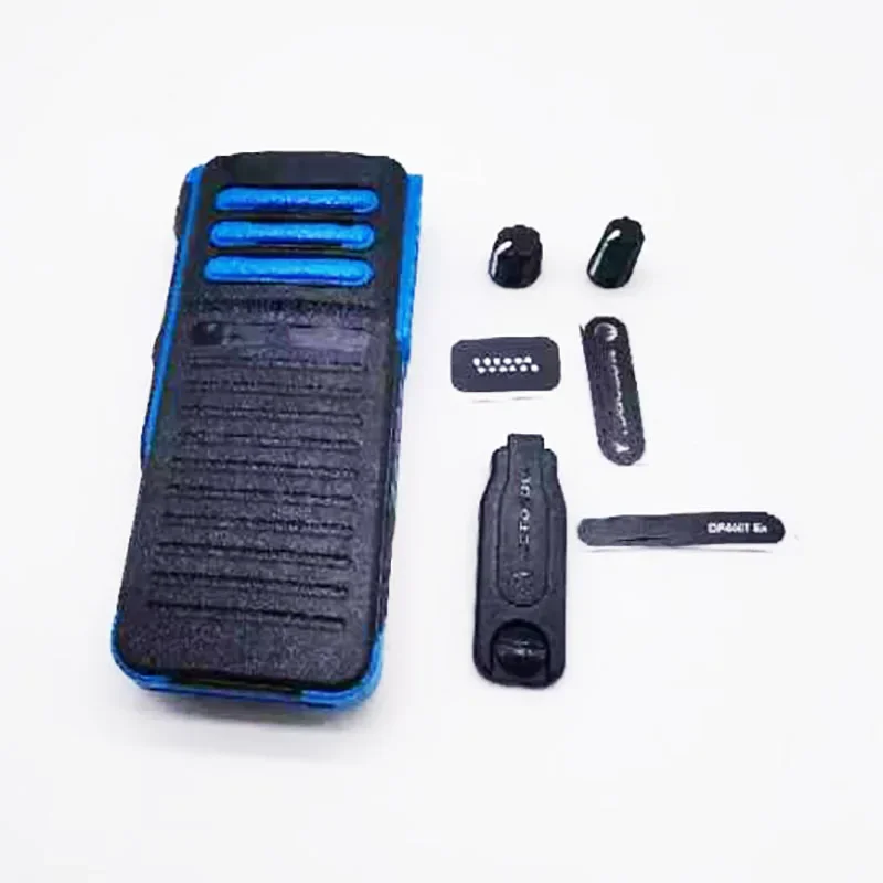 Set Front Cover Case Housing w/ Volume Channel Knobs for Motorola DGP8050EX DGP8050-EXTREME Two Way Radio Walkie Talkie