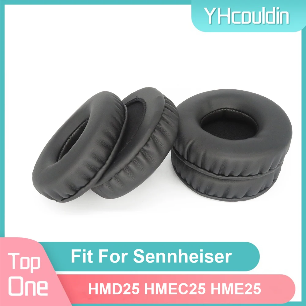 

Earpads For Sennheiser HMD25 HMEC25 HME25 Headphone Earcushions PU Soft Pads Foam Ear Pads Black