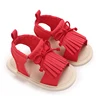 Girl Baby Summer Tassel Sandals Soft Non Slip Cloth Sole Baby Walking Shoes Vintage Elegant Children's Shoes 3