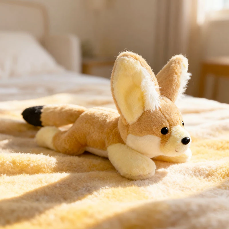 25cm Forest Animal Plush Toy Cute Crocodile, Salamander, Big-eared Fox, Rhinoceros, Hippopotamus Dolls Simulated Jungle Animals