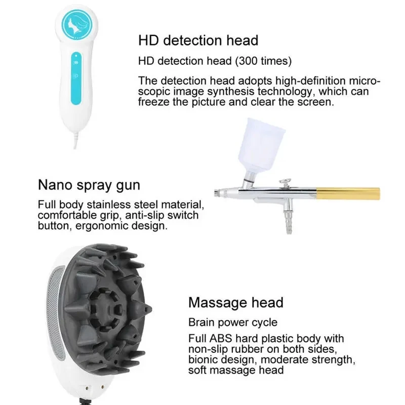 Multifunctional Scalp Care Instrument Nanometer Spray Hair Therapy Machines Head Skin Care Device Nano Sprayer For Hair Salon scalp care instrument