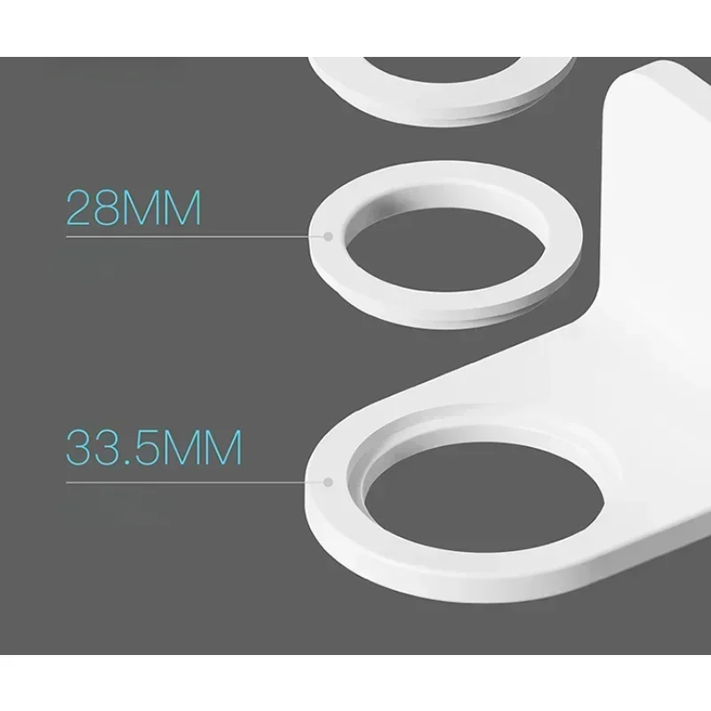 1/2pcs Wall Mounted Dispenser Bottle Holder Adhesive Shampoo Lotion Hand Soap Bottle Hanger Bathroom Storage Rack 4