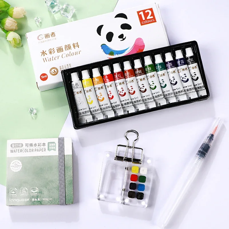 8Grids Portable Travel Watercolor Set Mini Acrylic Empty Color Mixing Box Watercolor Palette Paint Box For Art Painting Supplies