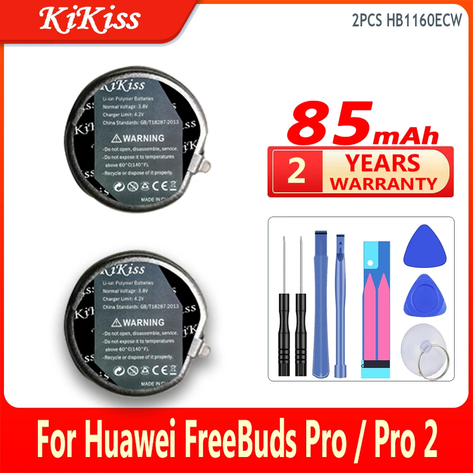 

Аккумулятор KiKiss HB1160ECW для наушников Huawei FreeBuds Pro 2 Pro2, 85 мАч/670 мАч, Bluetooth