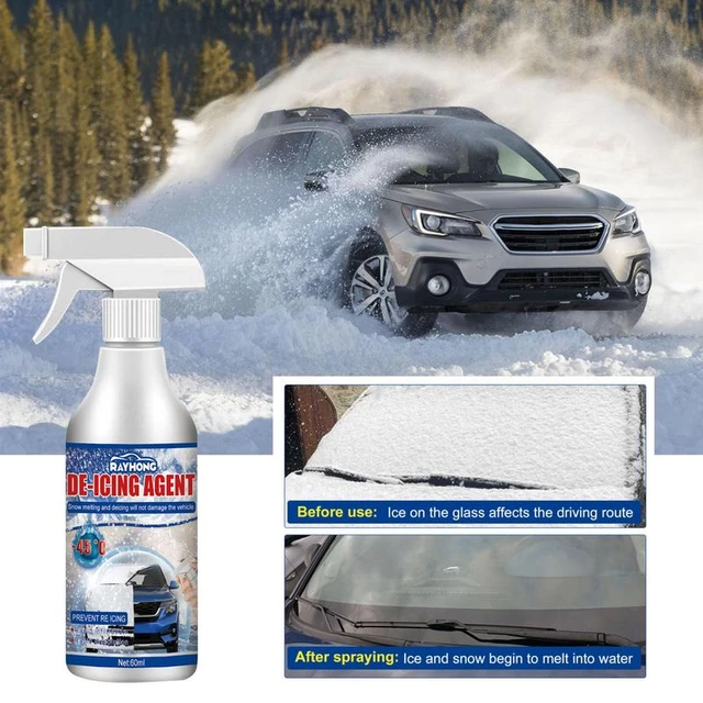 WALEJUC Car Glass Deicing & Anti-Freeze Spray, Deicer Spray for Car  Windshield, De-Icer for Car Windshield, Window Snow Spray, Windshield  Deicing