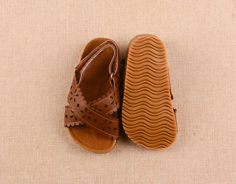 Sandali per ragazze Sandali piatti a punta aperta Sandali da spiaggia estivi per ragazze con cinturino regolabile antiscivolo_voghion.com