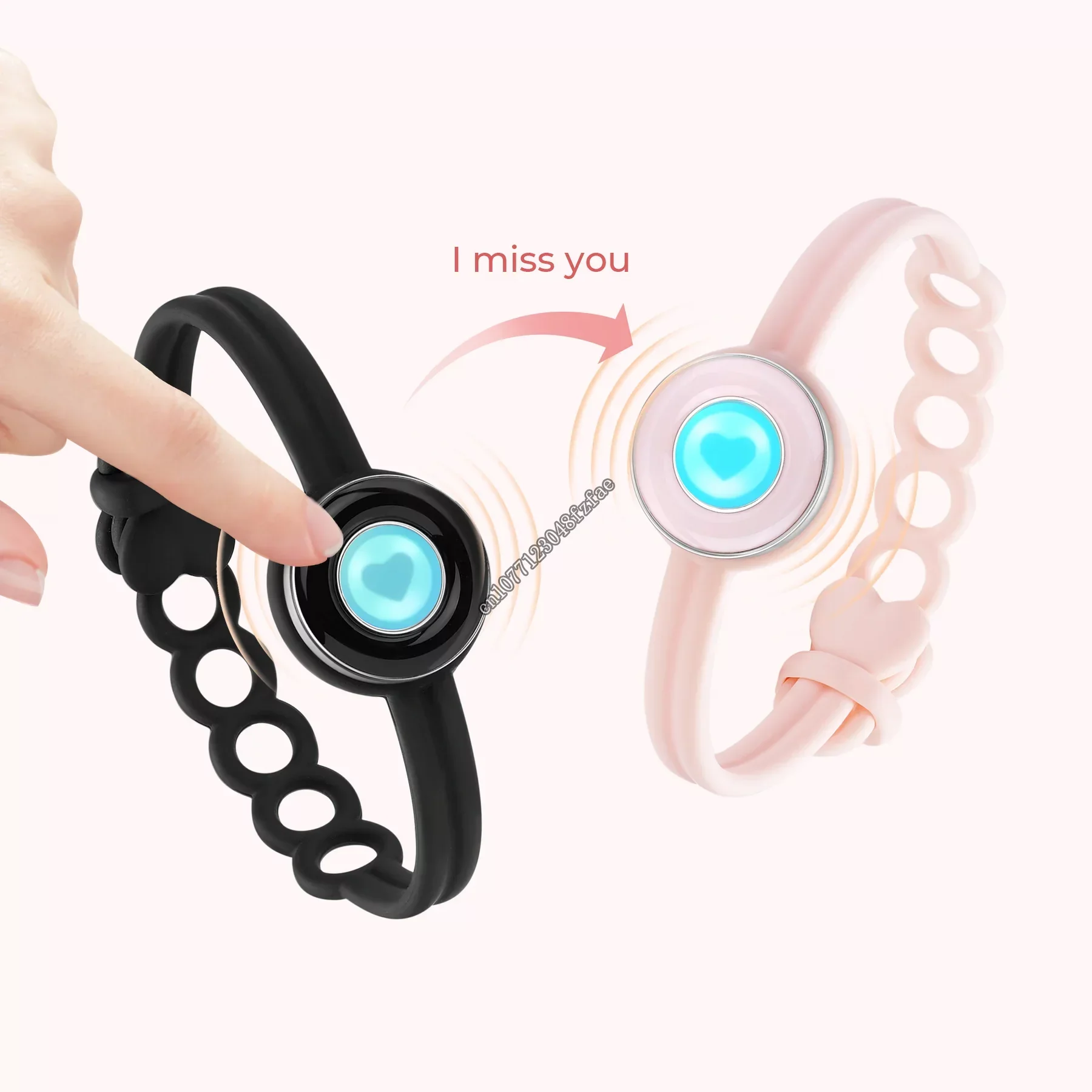 totwoouniquelovebraceletsanywheretouchsmartbraceletlong