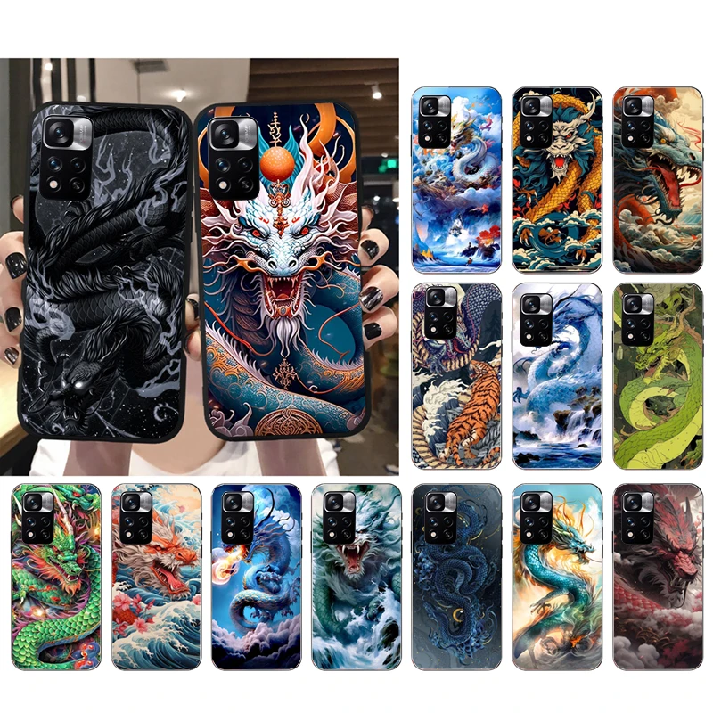 

Dragon Phone Case For Xiaomi Redmi Note 12 Pro 11S 11 10 Pro 10S Note 12R 12S 12 ProPlus Redmi 10 9C