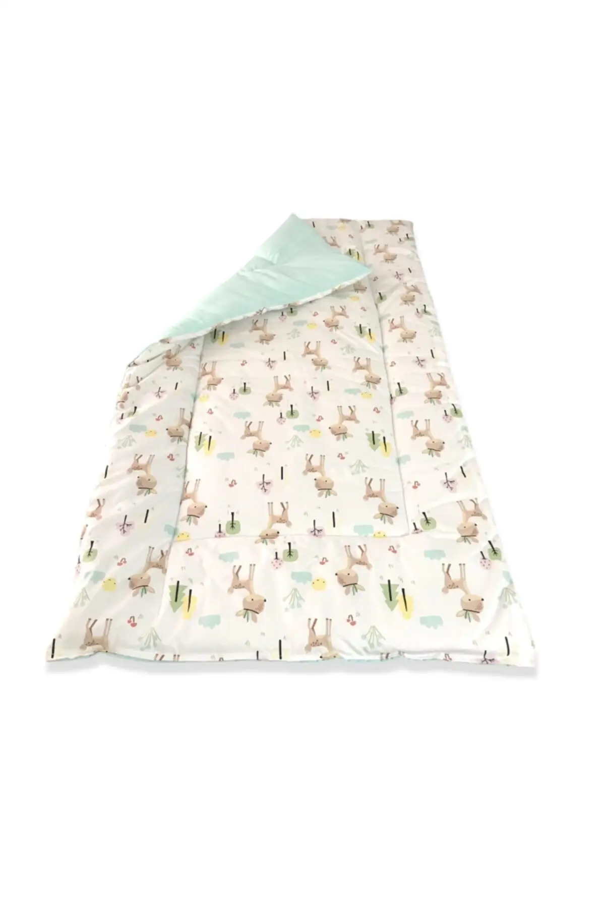

Baby Child Quilt Standard 100x150 cm Karaca Mint Green 110x150 Fiber Cotton Baby & Child Quilt Home Textile Textile