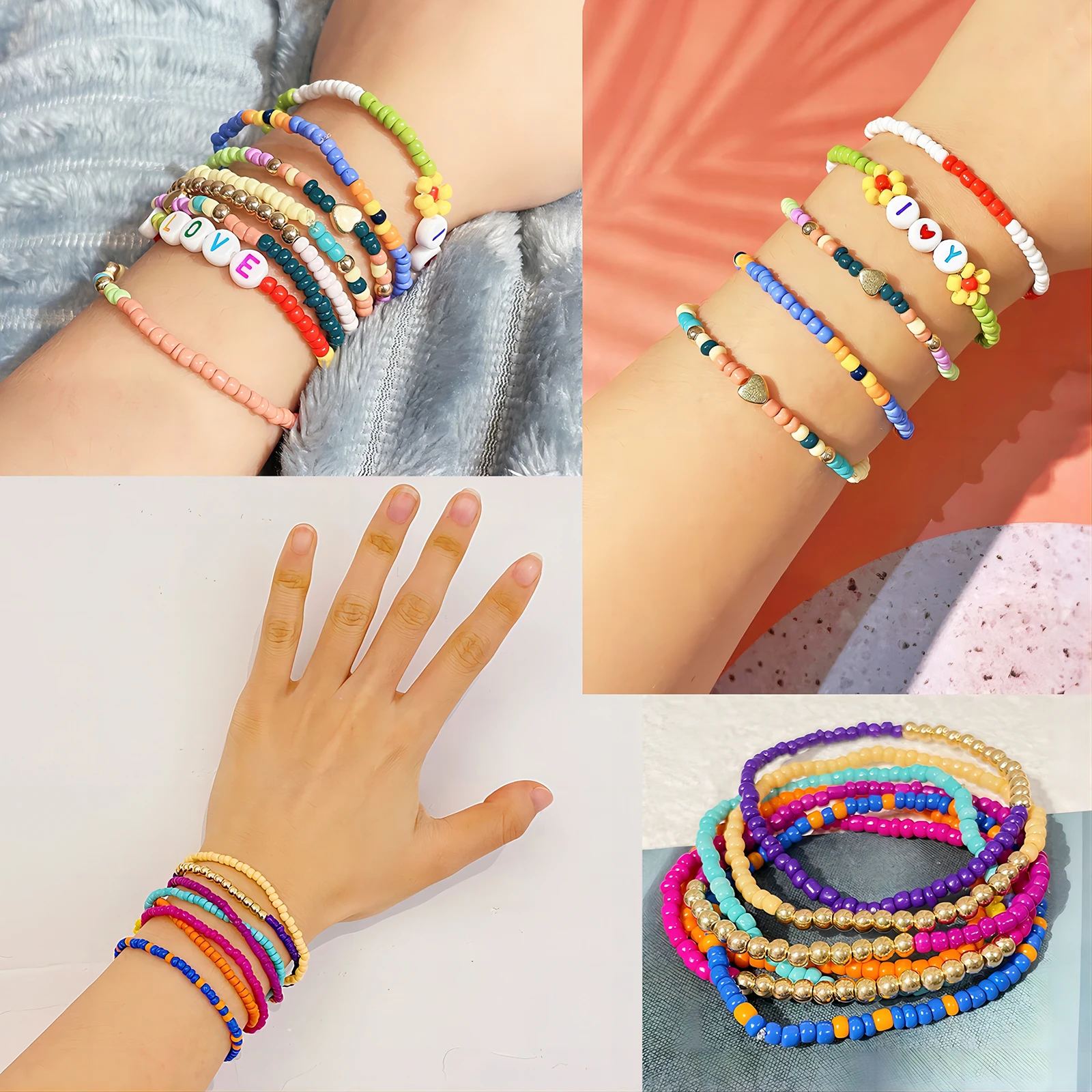 24-Case 3mm Lacquered Glass Beads Diy Handmade Beaded Material Bracelets Necklaces Earrings Jewelry Making Kit For Halloween glass beads jewelry making kit
