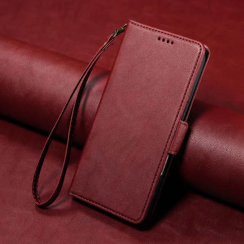 Luxurious Leather RFID Anti-Theft Flip Wallet Case