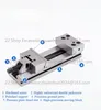 GT100 (100 x 100) 4 Inch Precision Combination Flat Nose Pliers Manual Clamp Machine Large Opening Fixture Precision Bench Vise 5