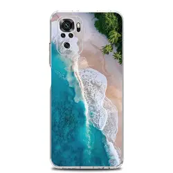 Clear Blue Ocean Waves Soft TPU Phone Case for Genuine Leather (B7)