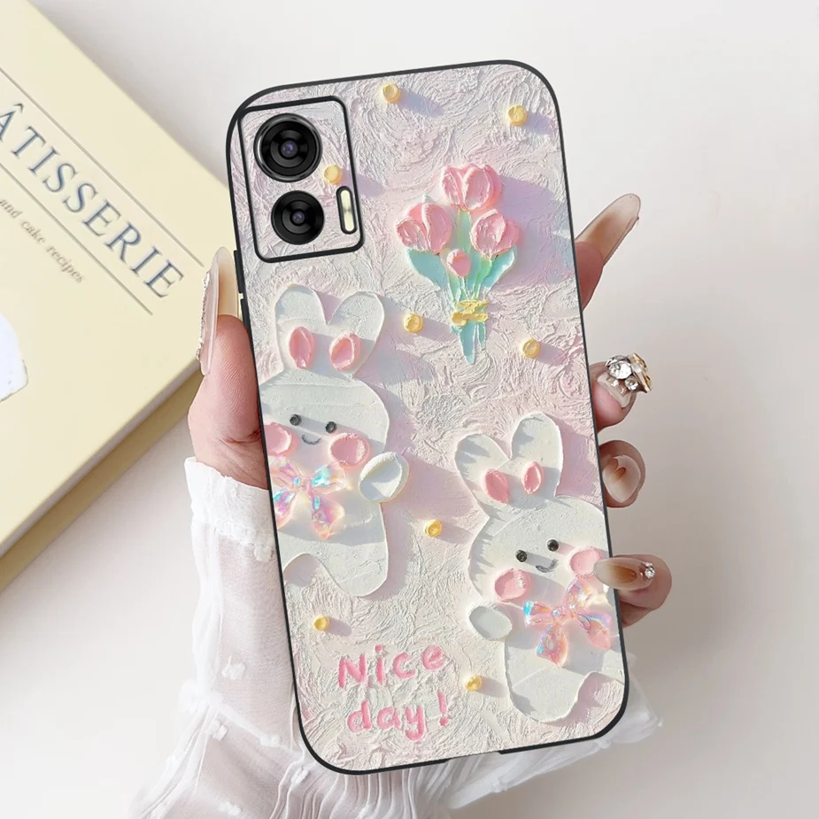 Cute Panda Cartoon Shockproof Soft TPU Phone Case for Motorola Edge 30 Lite