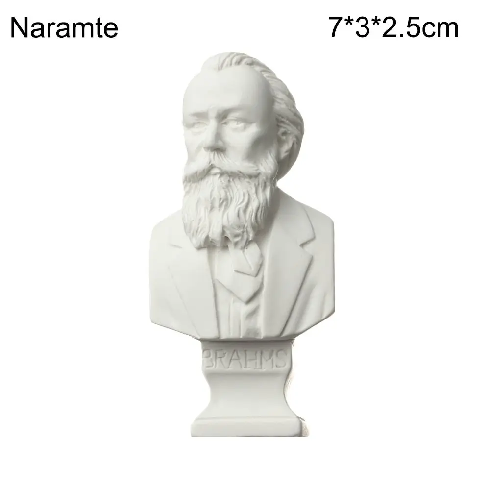 Mini Greek Mythology Celebrity Bust Sculpture - Decorative Gypsum Figurine for Drawing and Home Decor