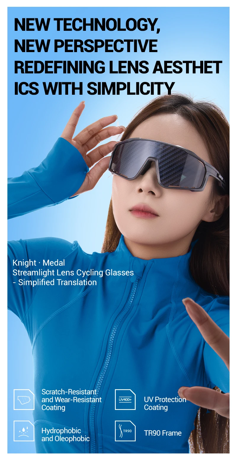 Kapvoe Neue Nano Beschichtete Radfahren Gläser Männer Frauen Sonnenbrille Wandern Laufen Outdoor Sport UV400 Objektiv Schutz Brillen – Detail 1