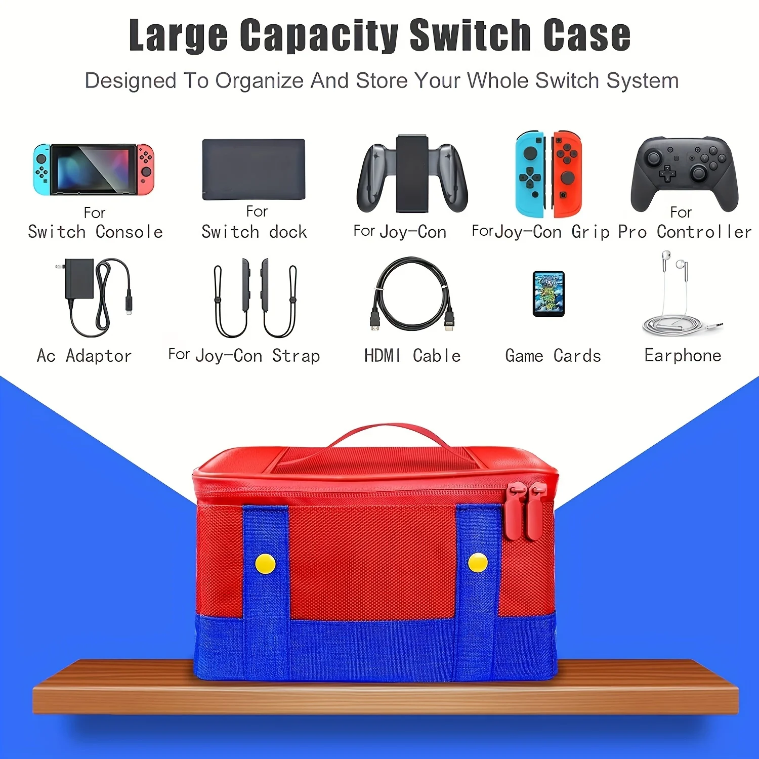 Storage Carrying Bag Compatible With Nintendo Switch/ OLED Soft Shell Protective Travel Case For Console Pro Controller switch case