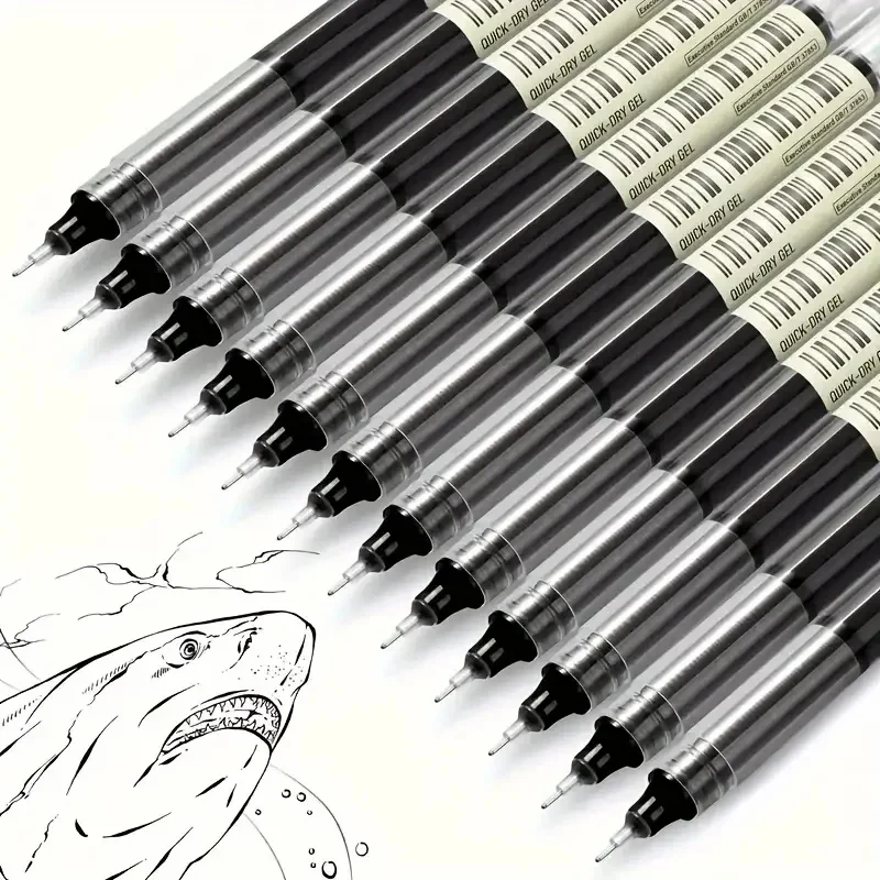 Plastic Quick Drying Rollerball Gel Pens for Office School