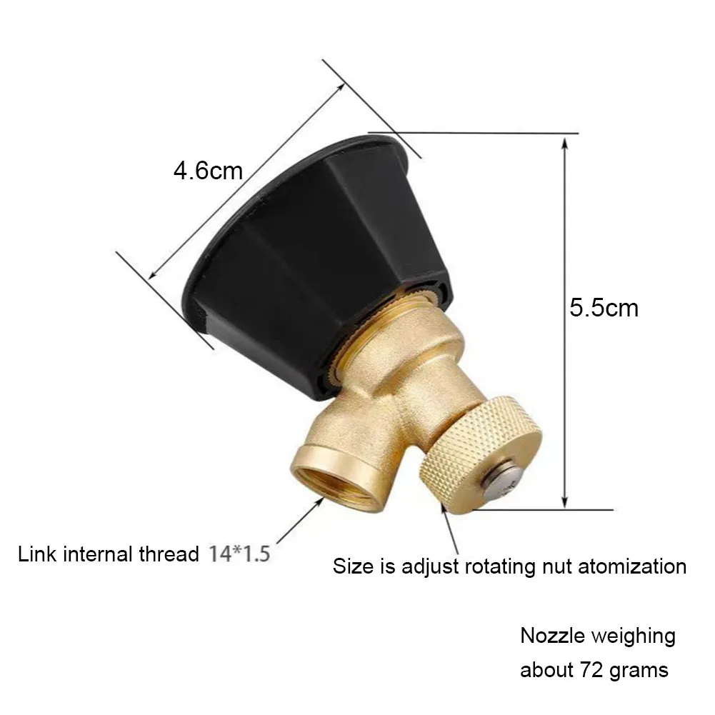 

Brass Misting Nozzle Agricultural Atomization Adjustable Nozzle Atomizing Spray System Adapter Garden Lawn Irrigation Tool