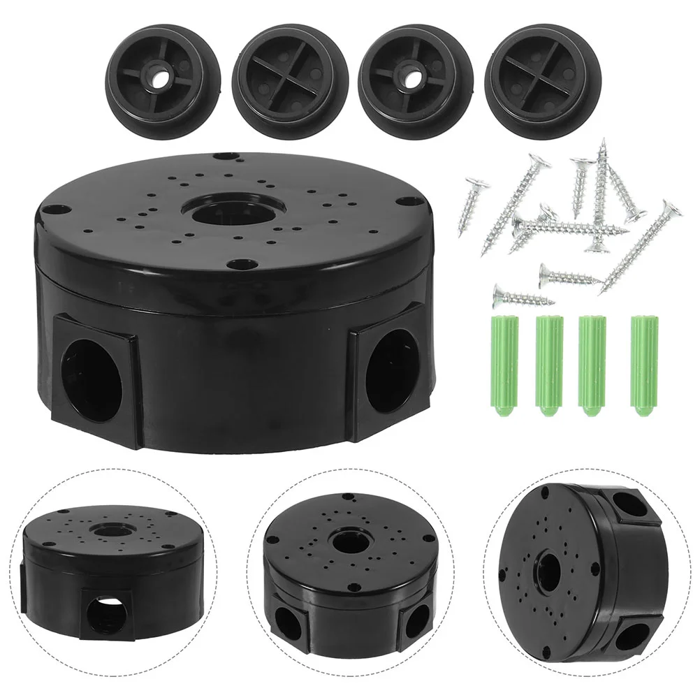 2 Pcs Door Waterproof Cable Box Outlets Cord Cover Bracket Pp Junction