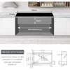 33 Inch Farmhouse Sink 16 Gauge Stainless Steel Workstation Ledge Deep Single Bowl Farm Sink with Accessories 3