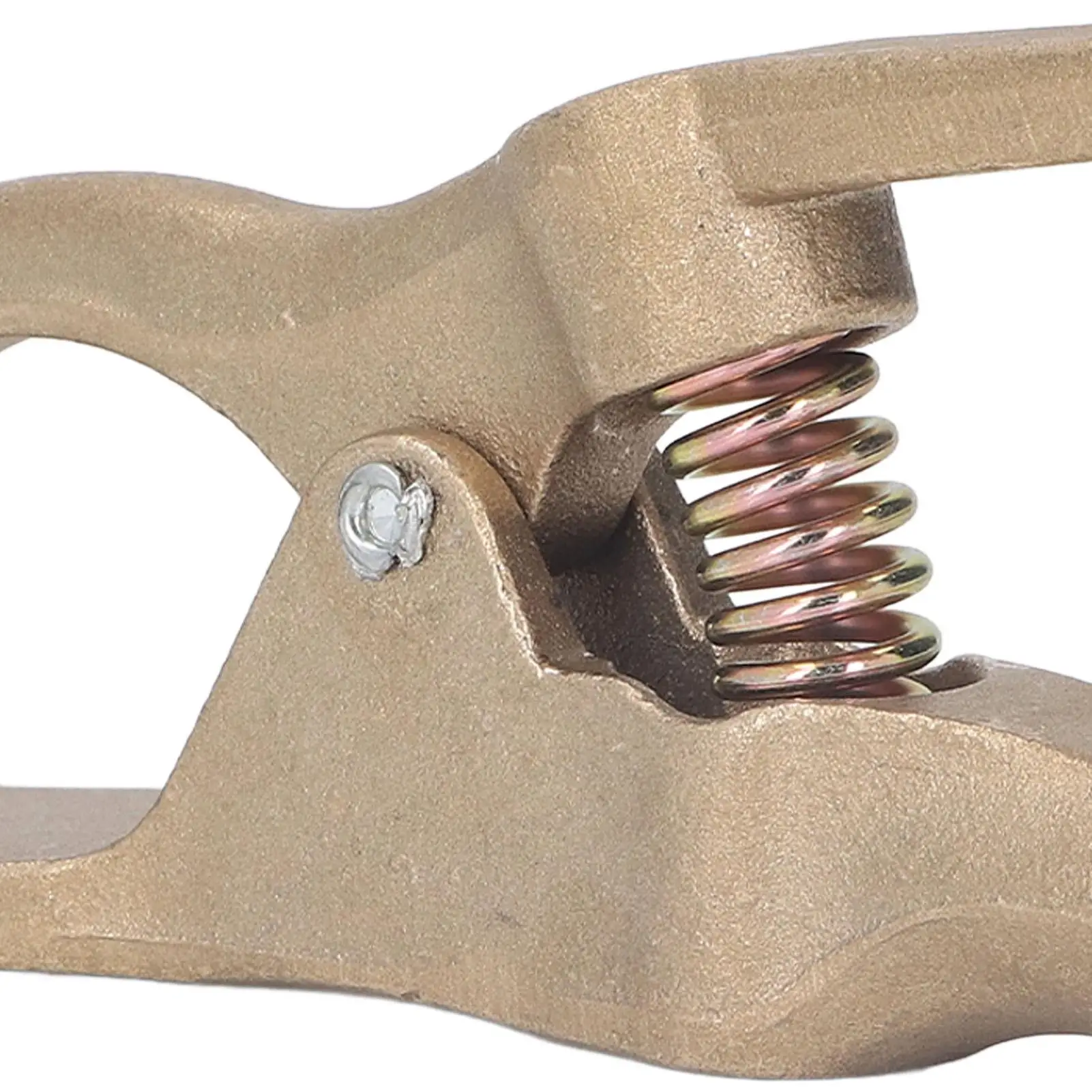 Brass Welding Ground Clamp 35mm Opening-High Conductivity, Oxidation Resistant, 500A Grounding Clip