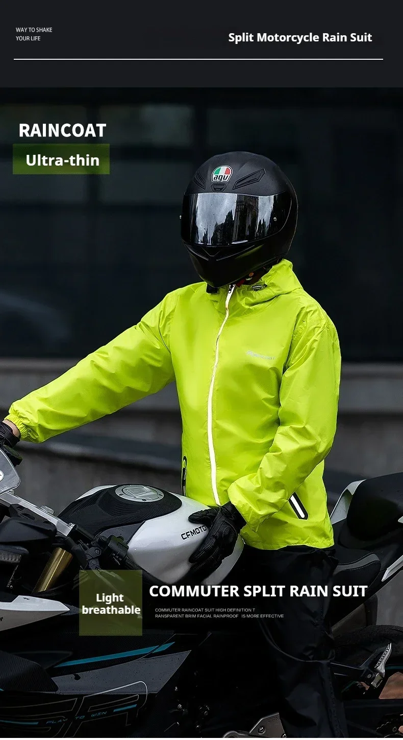 Motorcycle Raincoat Suit Rainstorm Ultra-thin Jacket Prevention Rain Waterproof Protection Riding Moto Clothing motorcycle raincoat raincoat suit