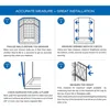 31.75 to 33.25 in. width, Semi-Frameless Pivot Shower Door, Clear Glass, Oil Rubbed Bronze Finish  glass shower door  shower 6
