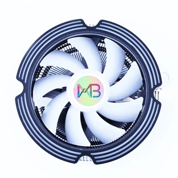 Ventilador de refrigeración para CPU y PC, radiador RGB colorido de 120mm, 4 pines, para Intel LGA 1200, 1150, 1151, 1155, 1156, 775, AMD AM2, AM3, AM4 2