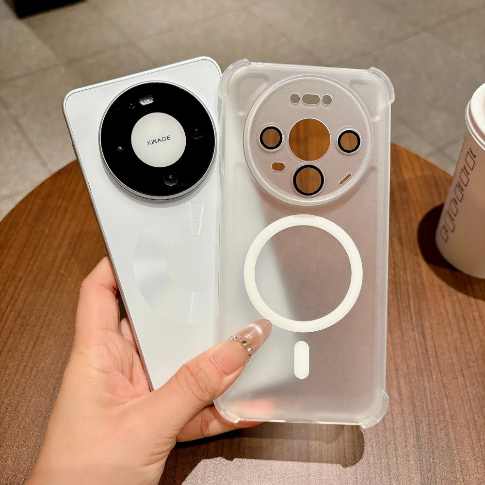 Magnetic Matte Magsafe-Compatible Clear Protective Case