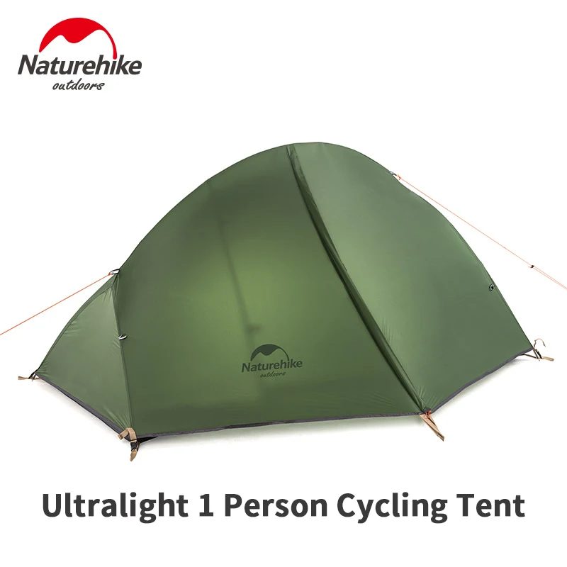 

Naturehike 1.3kg Camping Tent 1Person 20D Silicon Outdoor Ultralight Backpack Tent Portable Hiking Cycling Tent With Free Mat