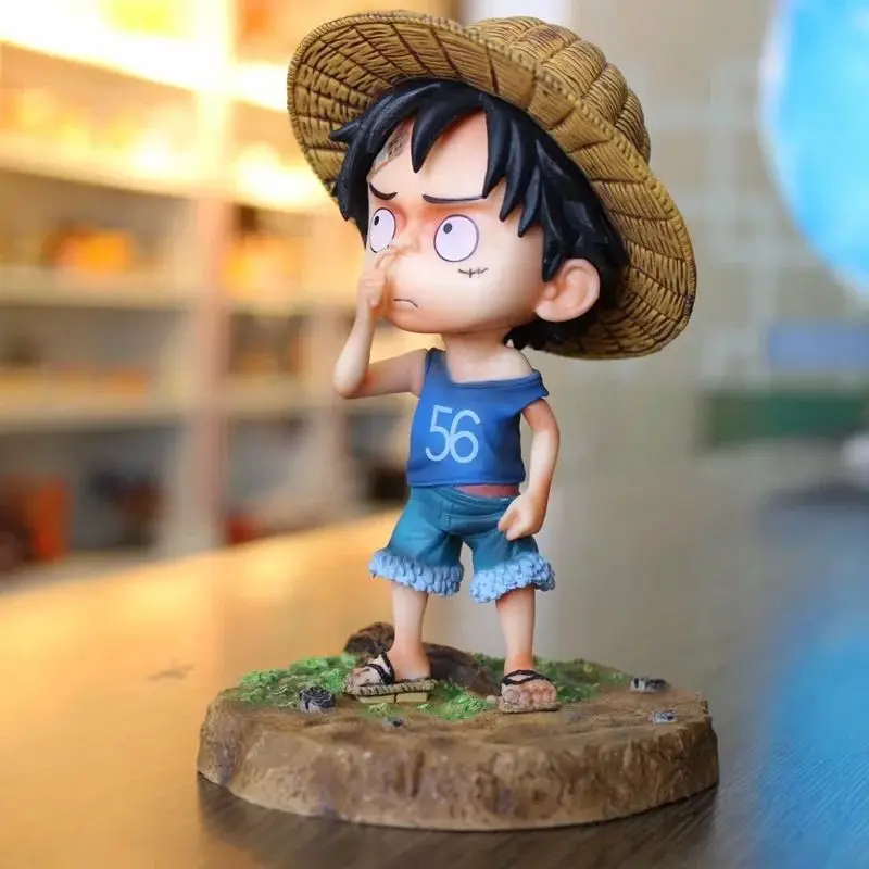 

Anime One Piece Monkey D Luffy Figure Childhood Boy Action Figurine 15CM PVC Model Car Decoration Statues Doll Toy Birthday Gift