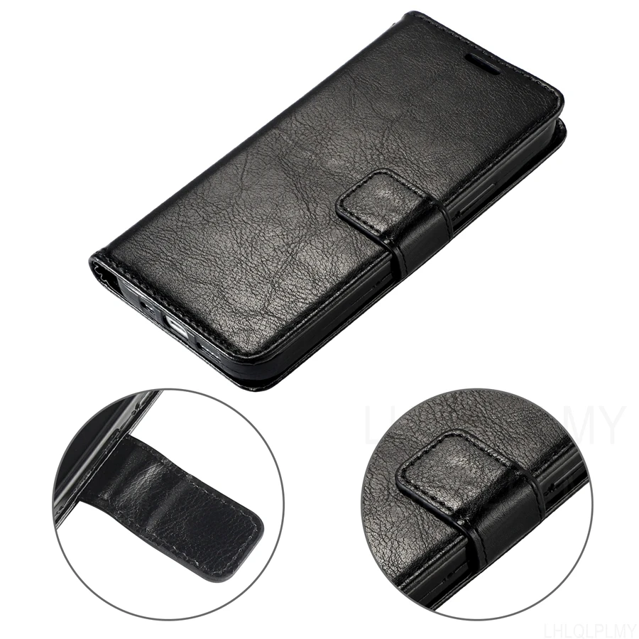 Leather Flip Wallet Cover - Protective Case
