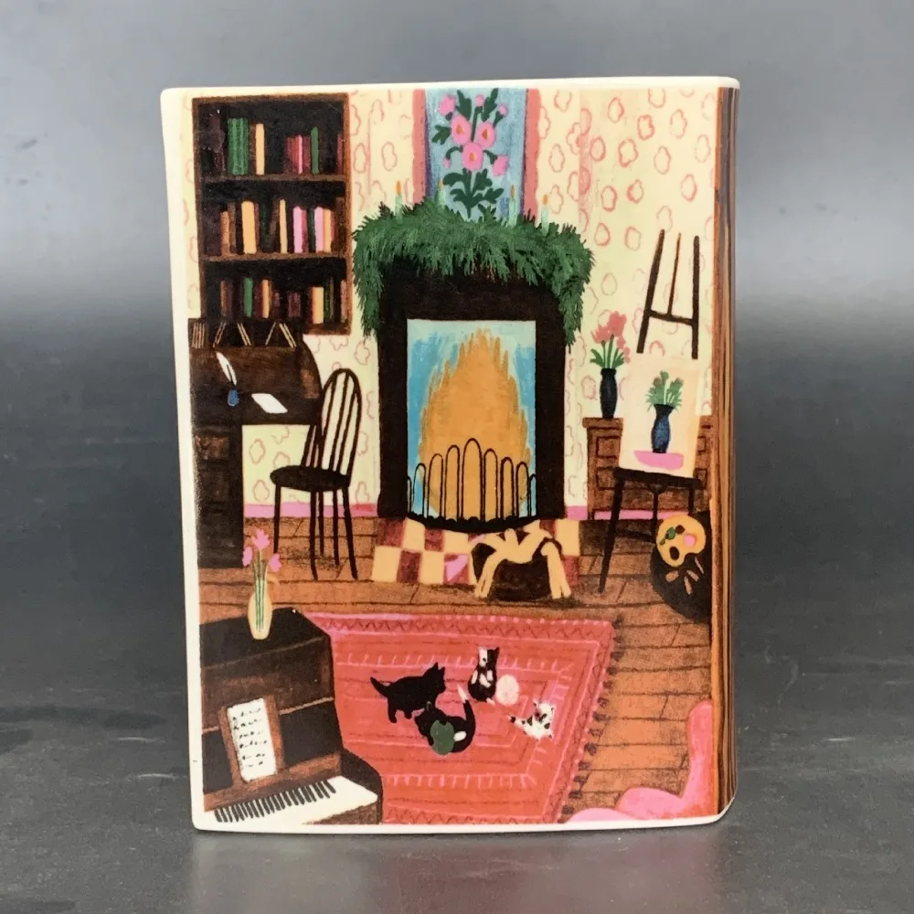 Nordic Style Ceramic Women Book Vase Ornaments Living Room Bedroom Dining Table Flower Arrangement Art Vase Weeding Decoration 2
