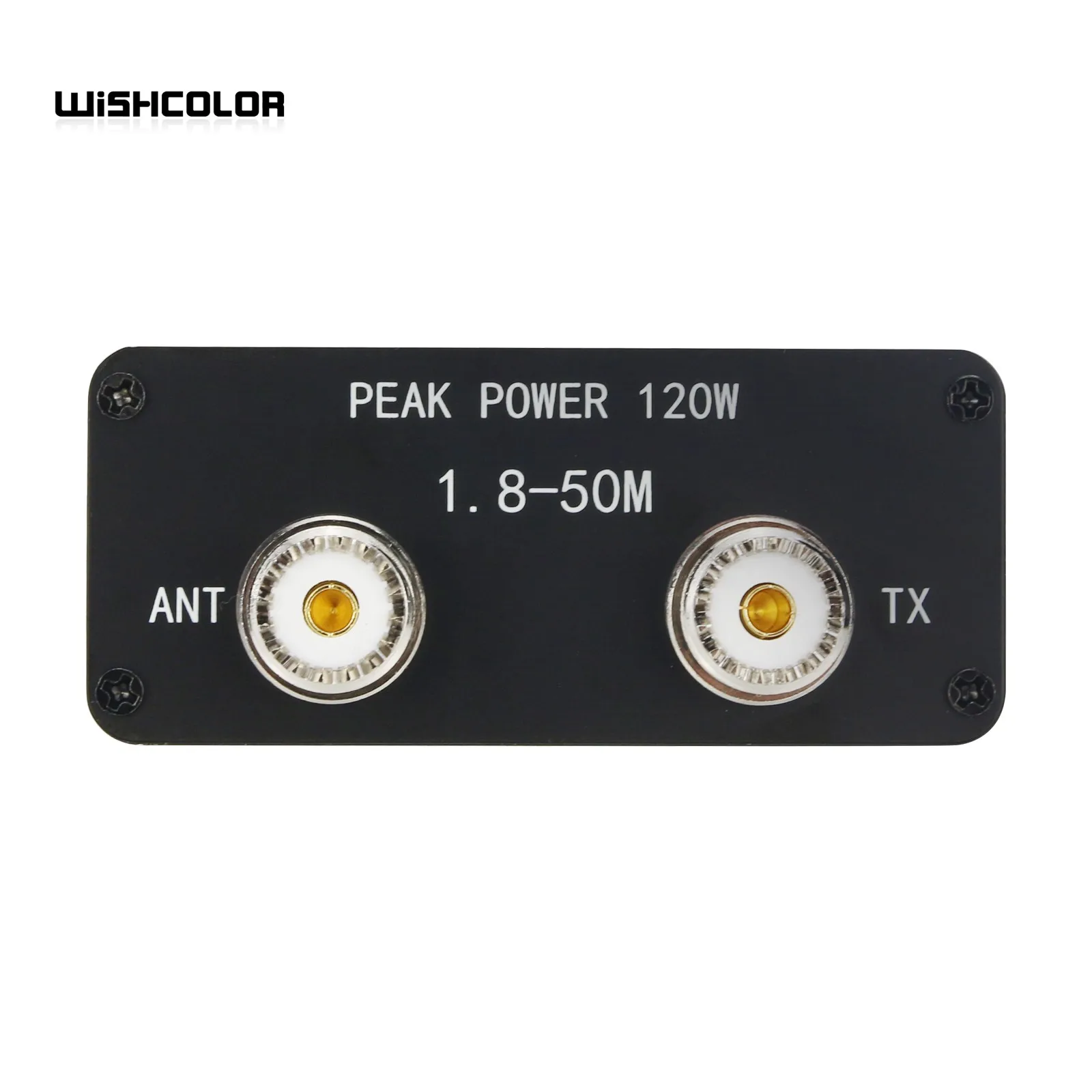 Wishcolor FM-AM-SSB 1.8MHz-50MHz SWR Power Watt Meter SWR & Power Meter Peak Power 120W PWR SWR Meter