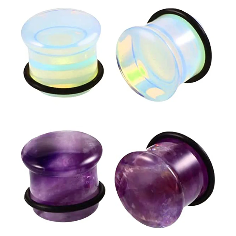 

Каменные затычки для ушей, измерительные серьги, женские и мужские затычки для ушей, Эспандер для ушей, растягиватель ушей, ювелирные изделия для пирсинга