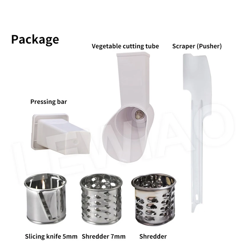 LEWIAO Electric Cheese Ham Grater Commercial Butter Slicer Shredder 300w Vegetable Shredded Slicing Machine 2