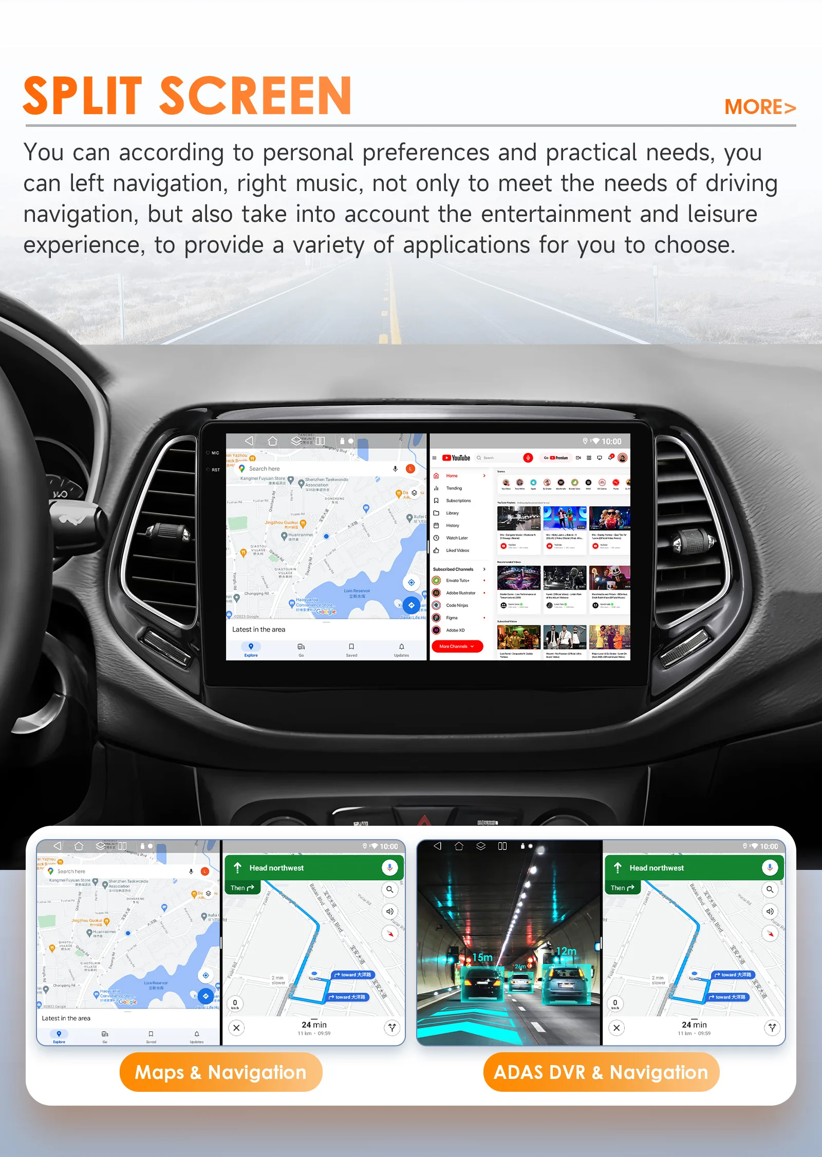 Hizpo 8G 128G 2Din Android 14 Autoradio für Jeep Compass 2017-2020 Auto Multimedia GPS 4G DSP Carplay von Qualcomm Snapdragon 6115 – Detail 39