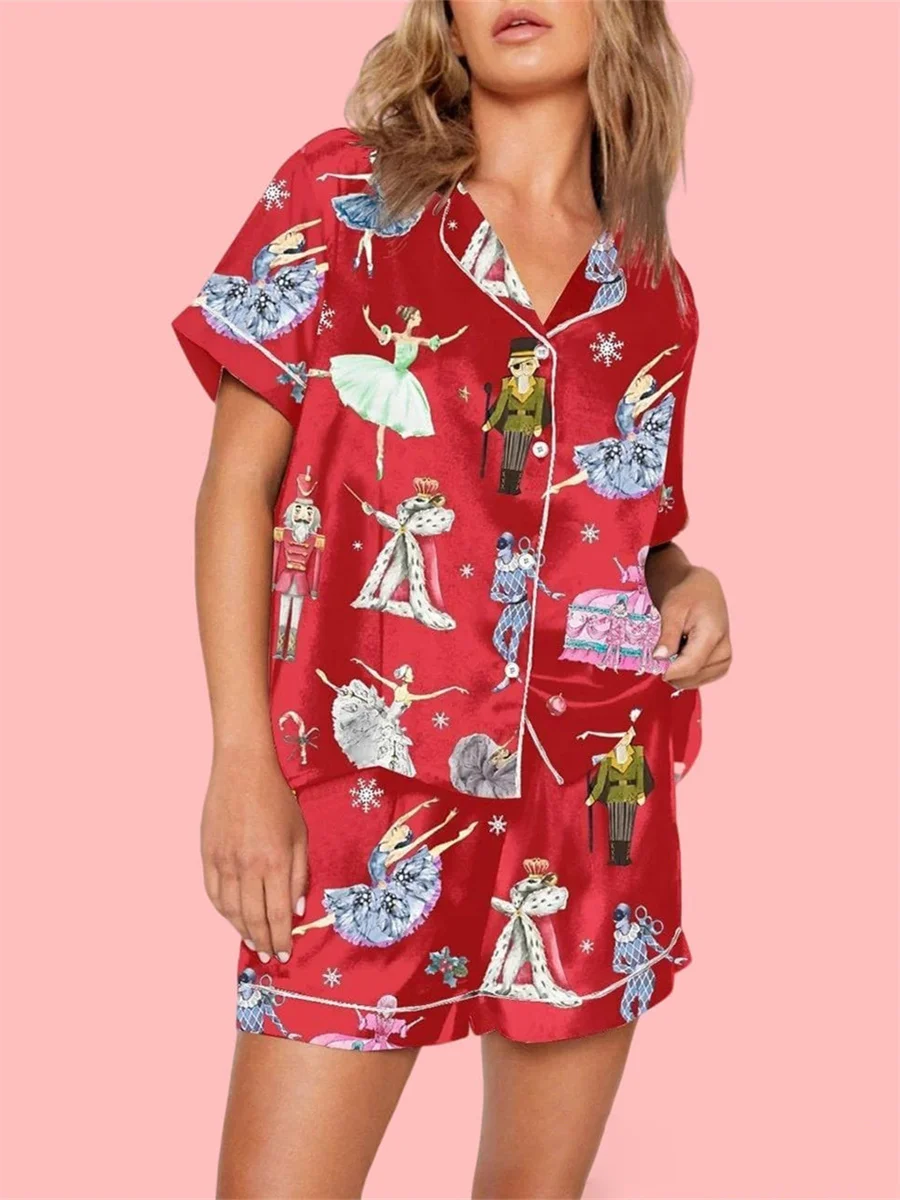 Ensemble Pyjama Et Short Imprimé Halloween Décontracté Pour Femme Vêtements Pour Femmes28