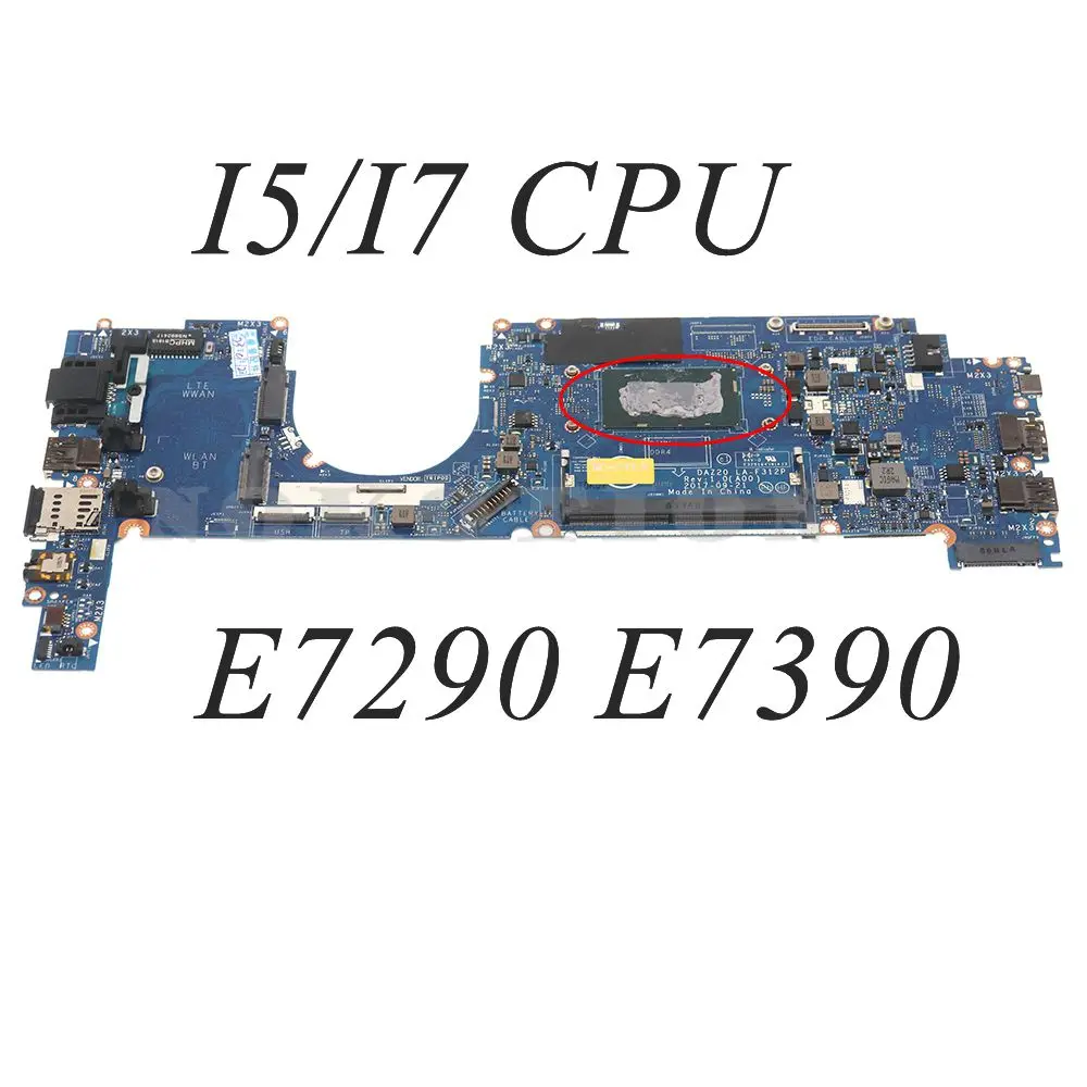 

CN-0T64M2 DAZ20 LA-F312P MAIN BOARD For DELL Latitude 7290 7390 E7290 E7390 Motherboard With I5/I7 CPU DDR4