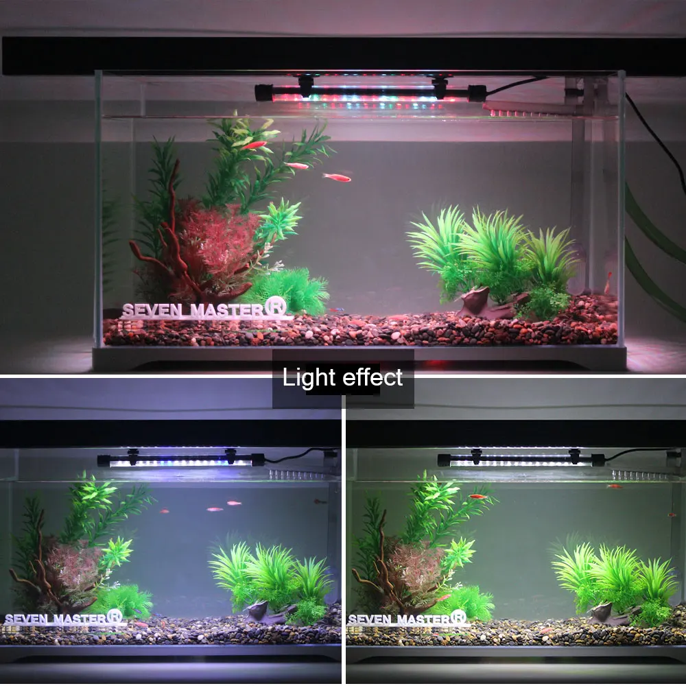 Aquarium Light LED Plant Grow Lamp Waterproof Fish Tank Light 18-58CM Underwater Aquariums Decor Lighting 90-260V 5730chip 2