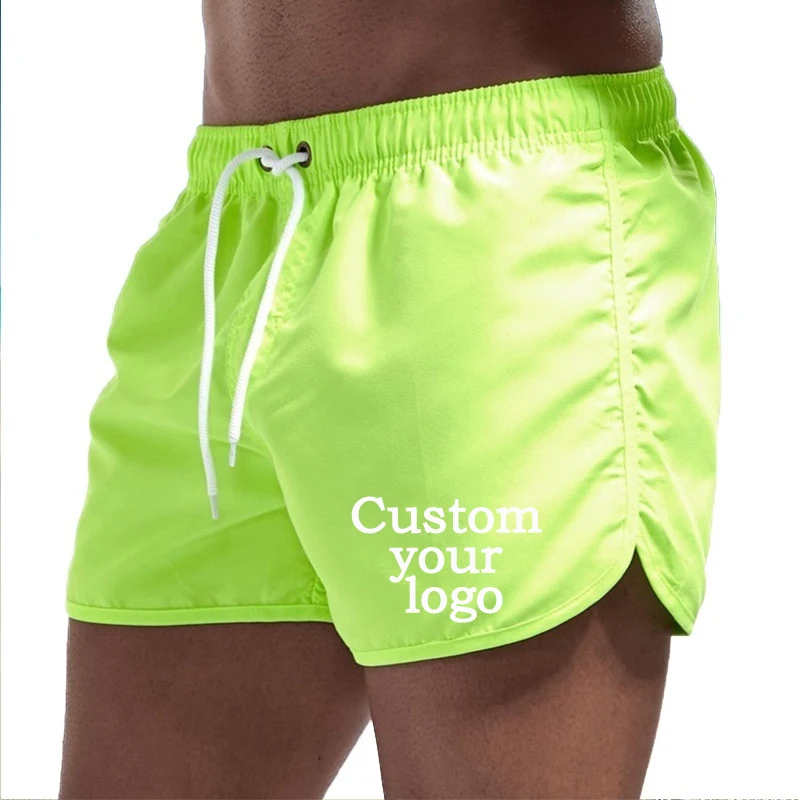 Summer Quick-Dry Shorts Men Swimwear Beach Shorts Pocket   Beach Shorts Customize your logo 3