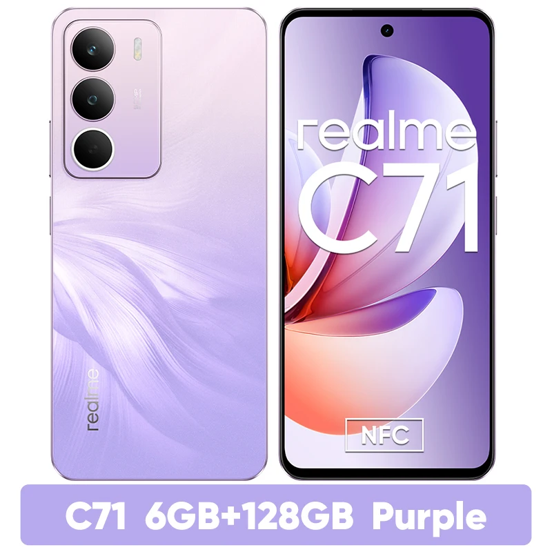 スマートフォン本体 realme C71 6GB-128GB NFC Realme C71 6GB+128GB FOREST OWL Dual SIM Unlocked Global